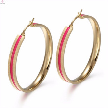 Traditional Design Ear Cuff Antique Enamel Rose Gold Earring Jewelry